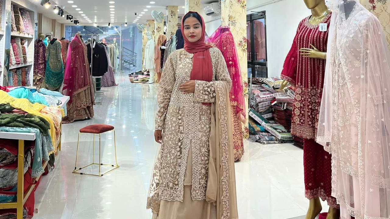 MST Shamima Aktar in lehenga styling video